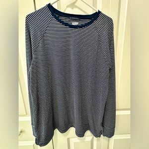 Lands' End Navy and White Striped Top/Pants ( 2 pieces )